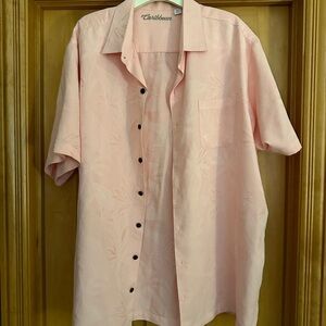 3XL lightweight Caribbean woven jaquard shirt